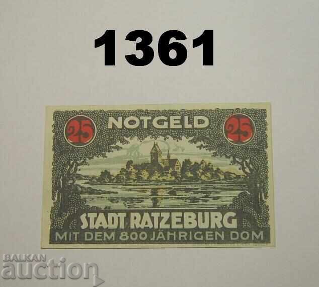 Ratzeburg 25 pfennig 1921 Germania