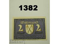 Wittmund 2 μάρκα 1922 Γερμανία