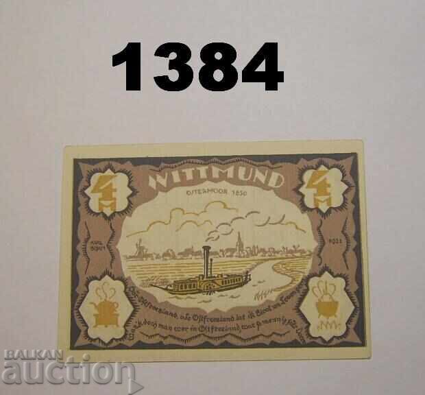 Wittmund 4 μάρκα 1922 Γερμανία με τιμή 12.00 BGN | € 6.14