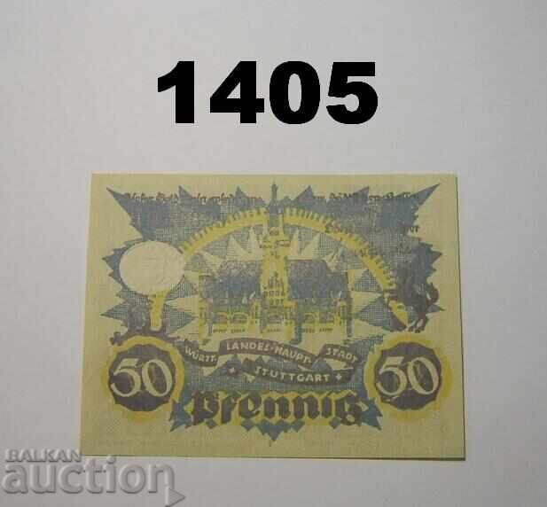Stuttgart 50 pfennig 1921 Germany with price 3.00 BGN | € 1.53