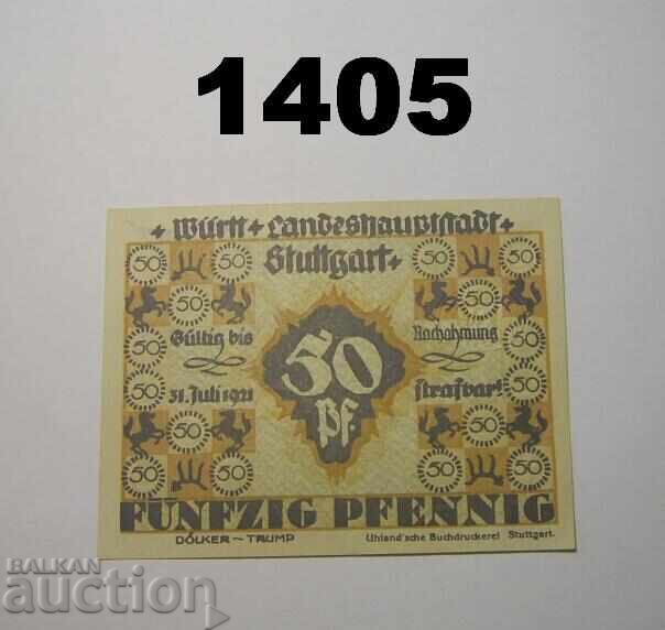 Stuttgart 50 pfennig 1921 Germany