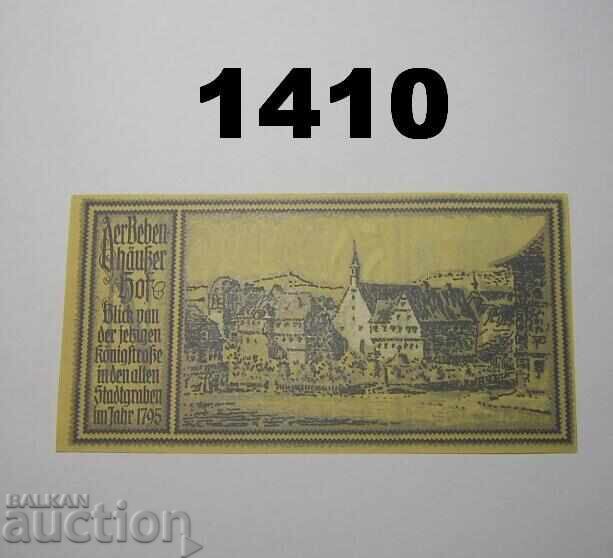 Stuttgart 50 pfennig 1922 N Germany