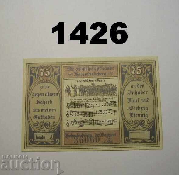 Hohenfriedeberg 75 Pfennig 1922 Germany with price 2.50 BGN | € 1.28