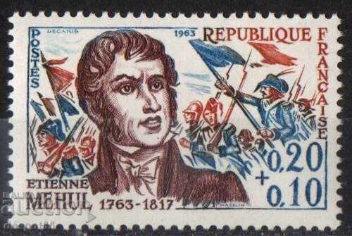 1963 Γαλλία. Γνωστοί άνδρες. Étienne Méhul - Γάλλος συνθέτης 1963 Γαλλία. Γνωστοί άνδρες. Étienne Méhul - Γάλλος συνθέτης