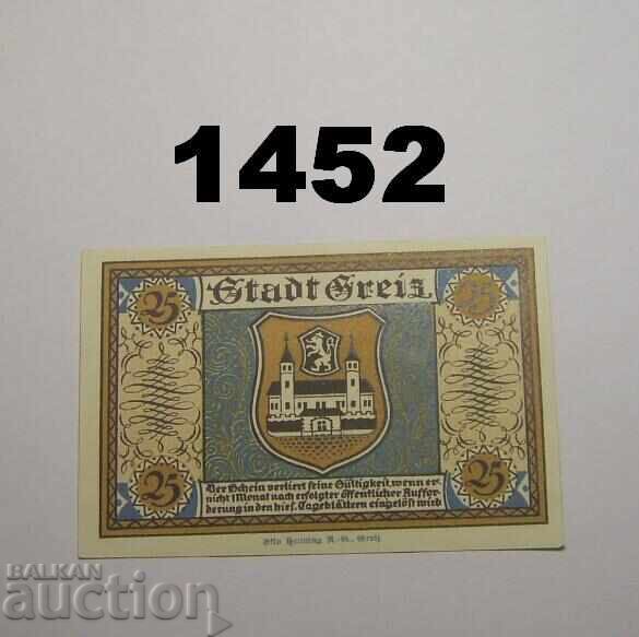 Greiz 25 pfennig 1921 Germania