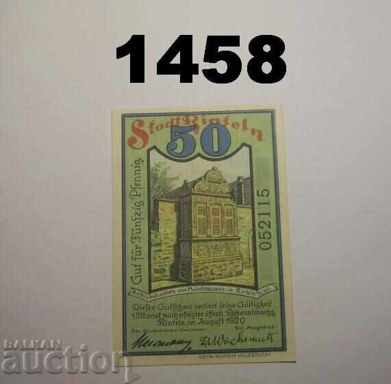Rinteln a. W. 50 pfennig 1920 Germany