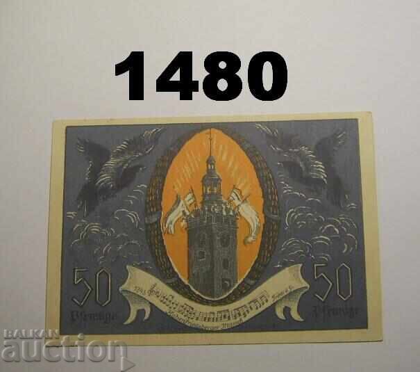 Στρίγκαου 50 φεννίγκ 1921 Γερμανία με τιμή 2.50 BGN | € 1.28