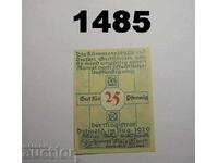 Detmold 25 pfennig 1920 Γερμανία