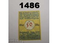 Detmold 50 pfennig 1920 Germania