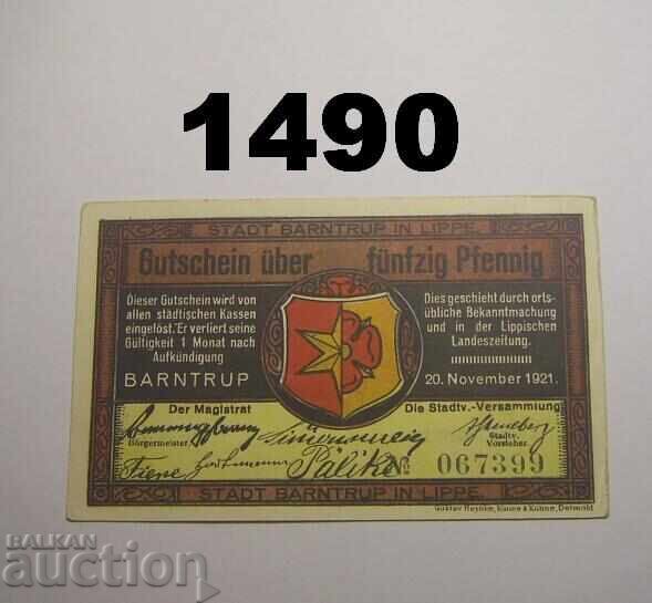 Barntrup 50 pfennig 1921 Γερμανία