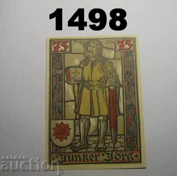 Eisenach 75 pfennig 1922 Germany with price 3.00 BGN | € 1.53