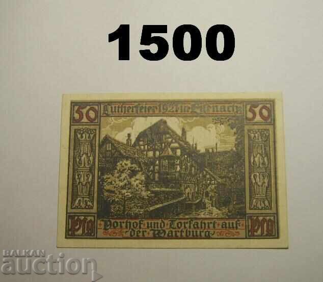 Eisenach 50 pfennig 1921 Germany with price 3.00 BGN | € 1.53