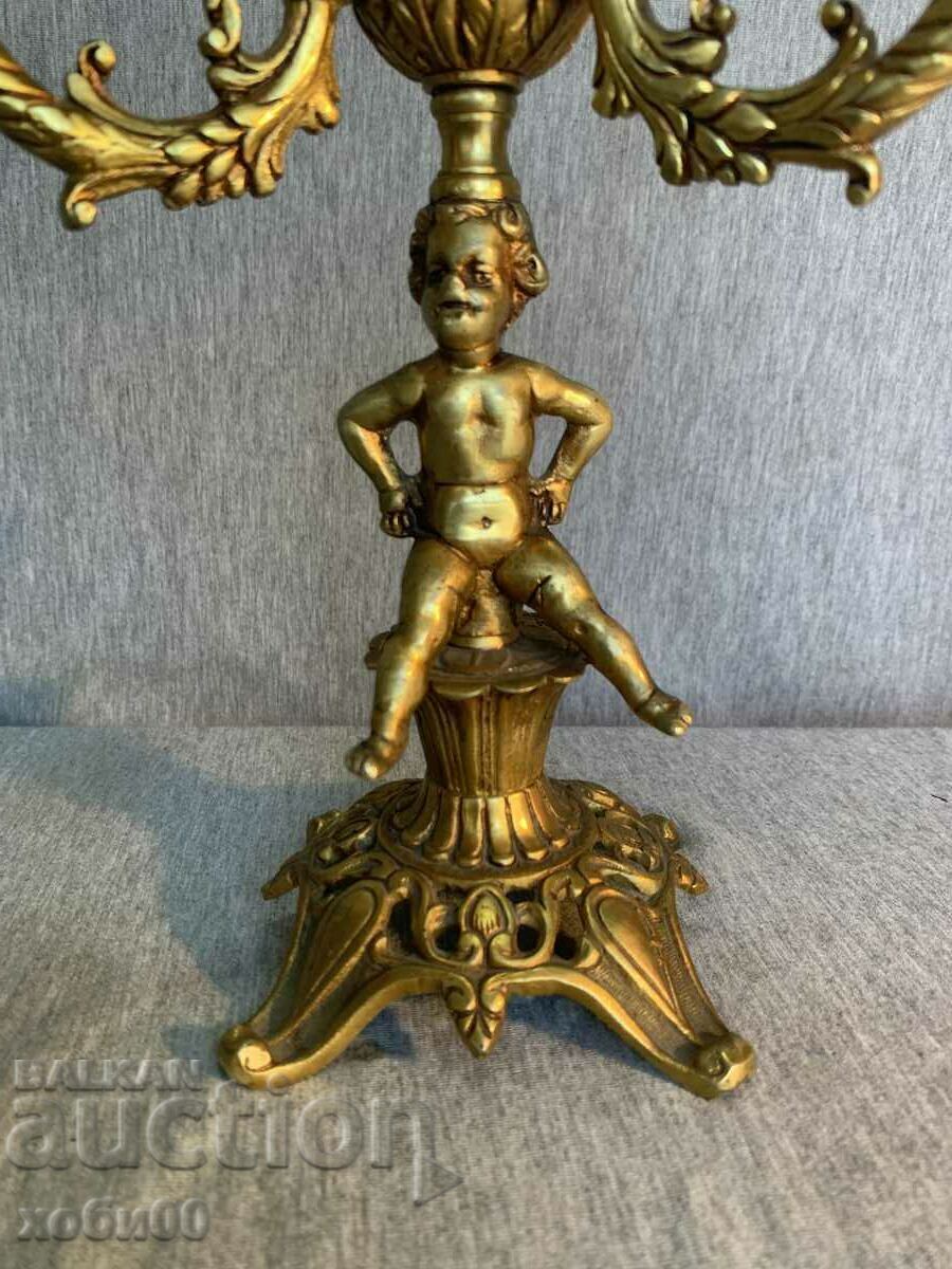 bronze baroque candlestick with price 75.00 BGN | € 38.35 bronze baroque candlestick with price 75.00 BGN | € 38.35