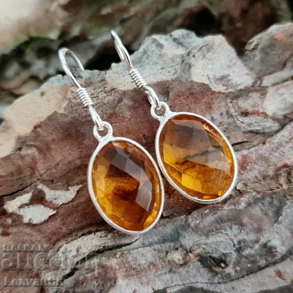 Сребърни обеци с Цитрин с цена 44.00 лв. | € 22.50 Сребърни обеци с Цитрин с цена 44.00 лв. | € 22.50