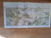 Copy of an old topographic map of Bankya, 1928