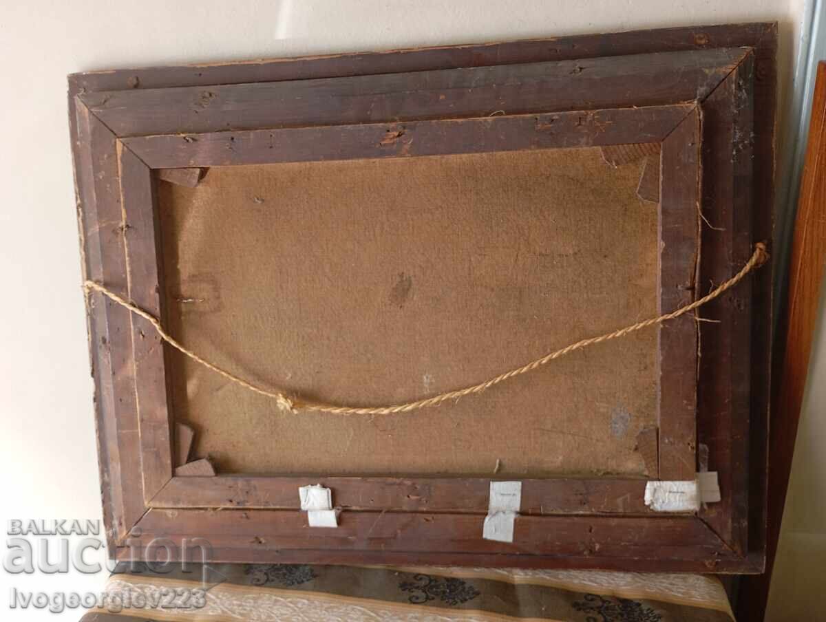 Παλιός πίνακας - λουλούδια - 7