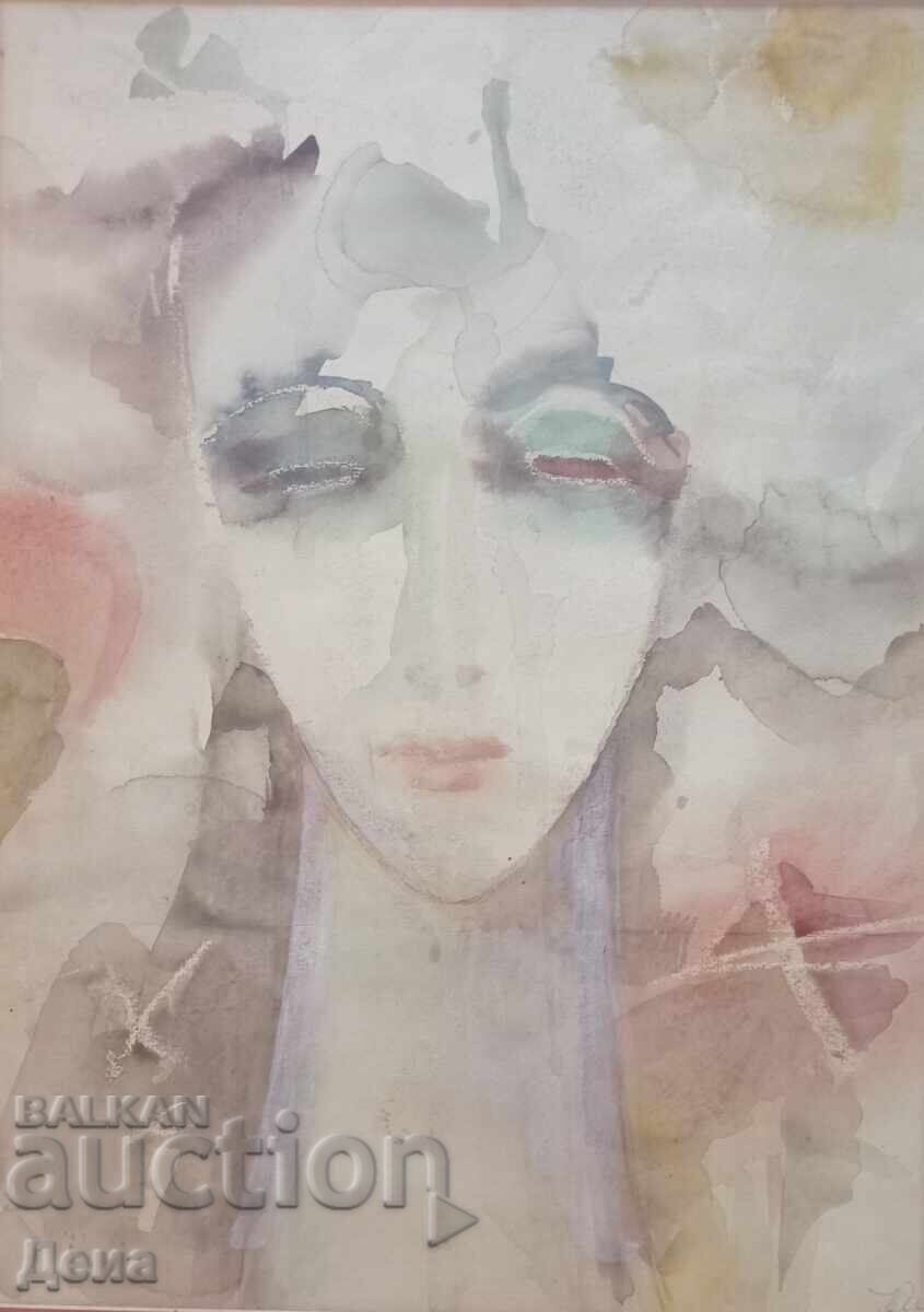 Nanet Baklayan Watercolor 1996 with price 120.00 BGN | € 61.36