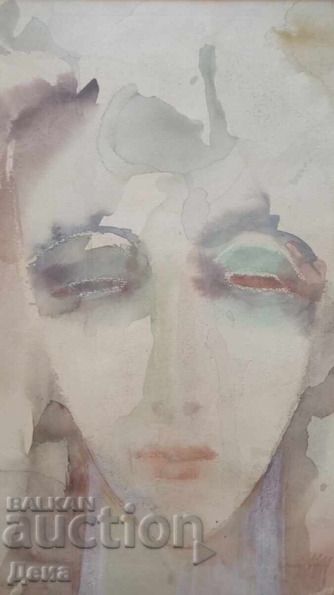 Licitație Nanet Baklayan acuarelă 1996