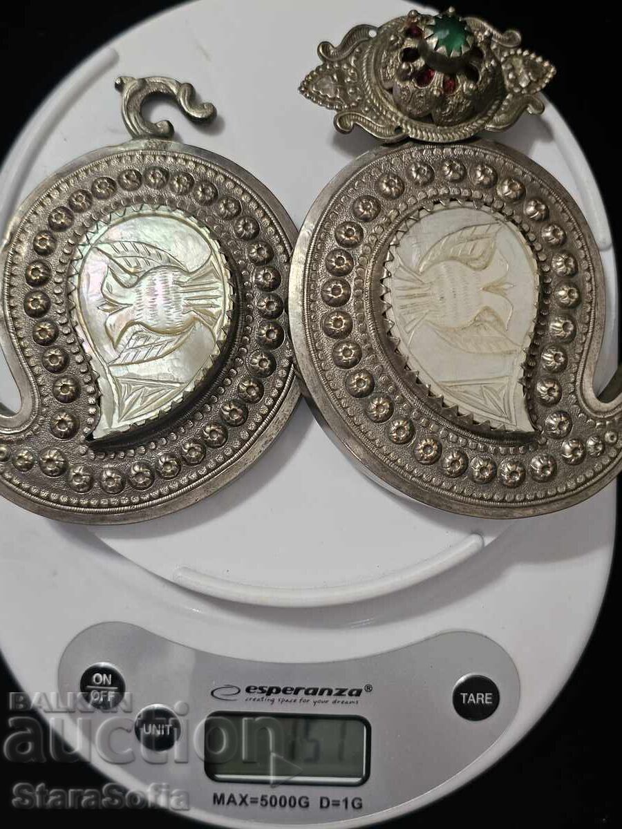 Paftale argintate din perioada Renașterii cu sidef - 6