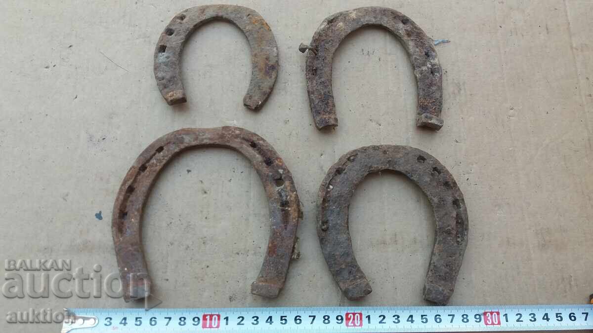 LOT OF 4 FORGED HORSESHOES with price 2.99 BGN | € 1.53 LOT OF 4 FORGED HORSESHOES with price 2.99 BGN | € 1.53