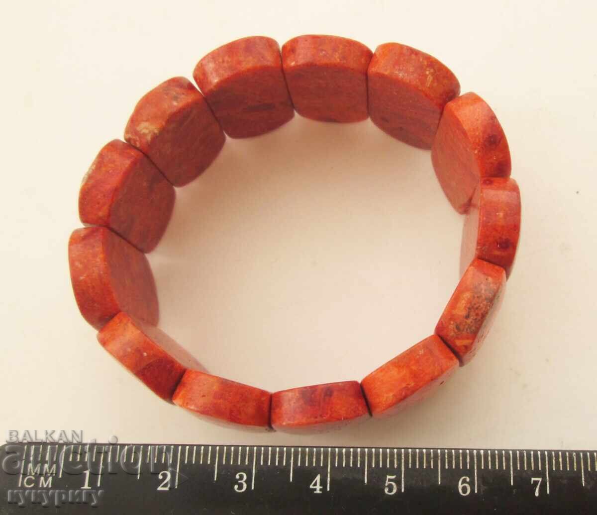 Γυναικείο βραχιόλι από φυσικό/αυθεντικό κόκκινο κοράλλι - 5
