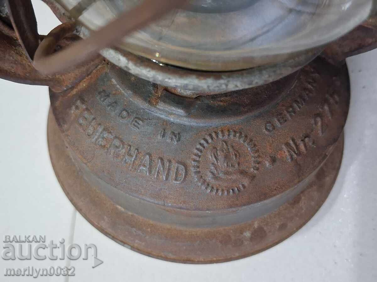 Παλιό γερμανικό φανάρι λάμπα προβολέας φωτιστικό με τιμή 81.00 BGN | € 41.41