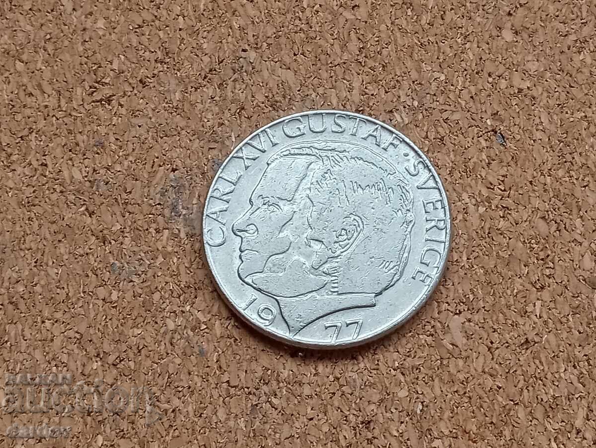 Швеция 1 крона 1977 год. с цена € 0.25 | 0.49 лв.