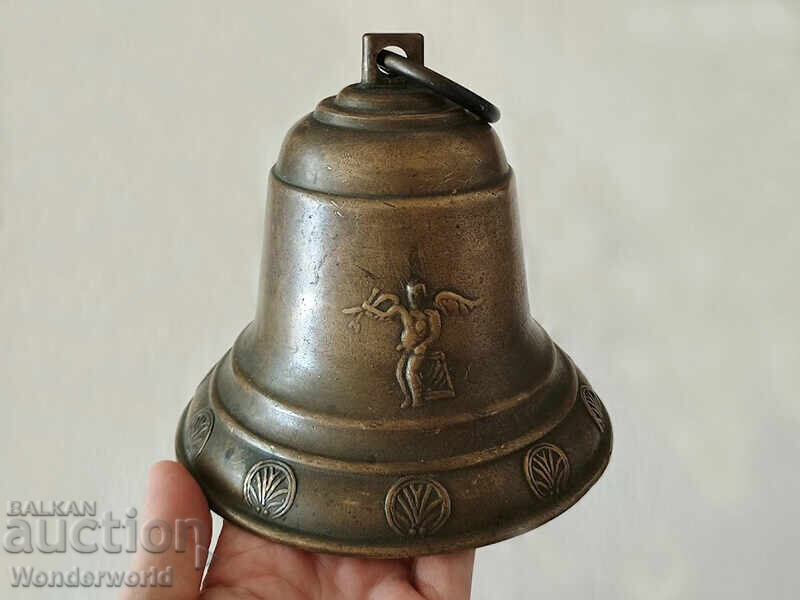 Foarte frumoasă clopotniță cu îngerași pictați - 5