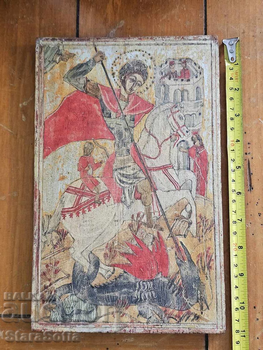 Аукцион Стара икона Свети Георги.