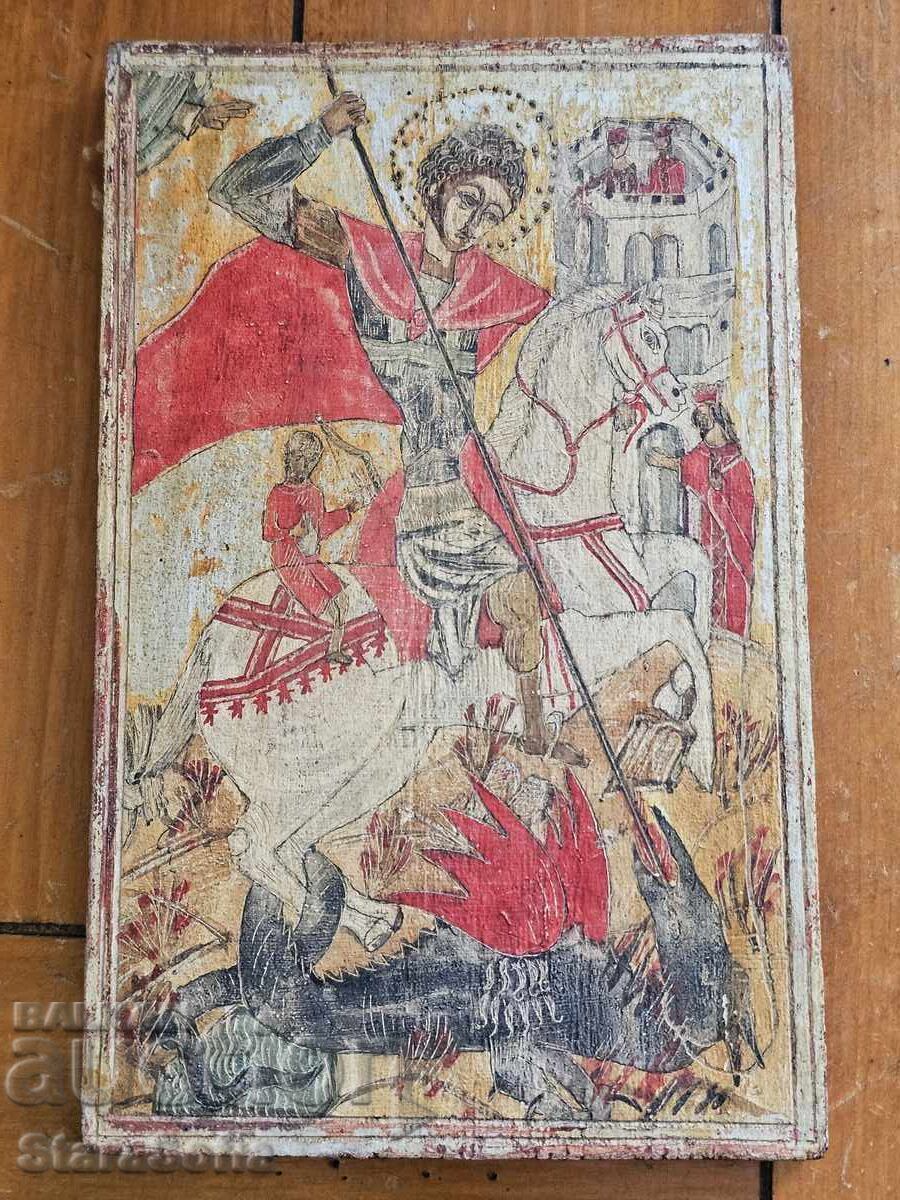Стара икона Свети Георги. - 5