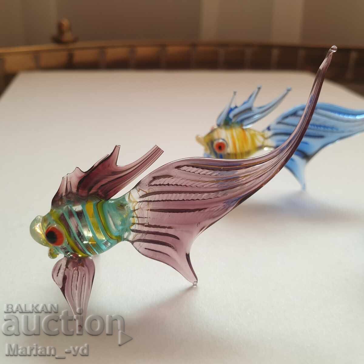 Glass fish - 3 pieces, handmade with price 30.00 BGN | € 15.34