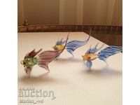 Peștișori de sticlă - 3 bucăți, lucrați manual