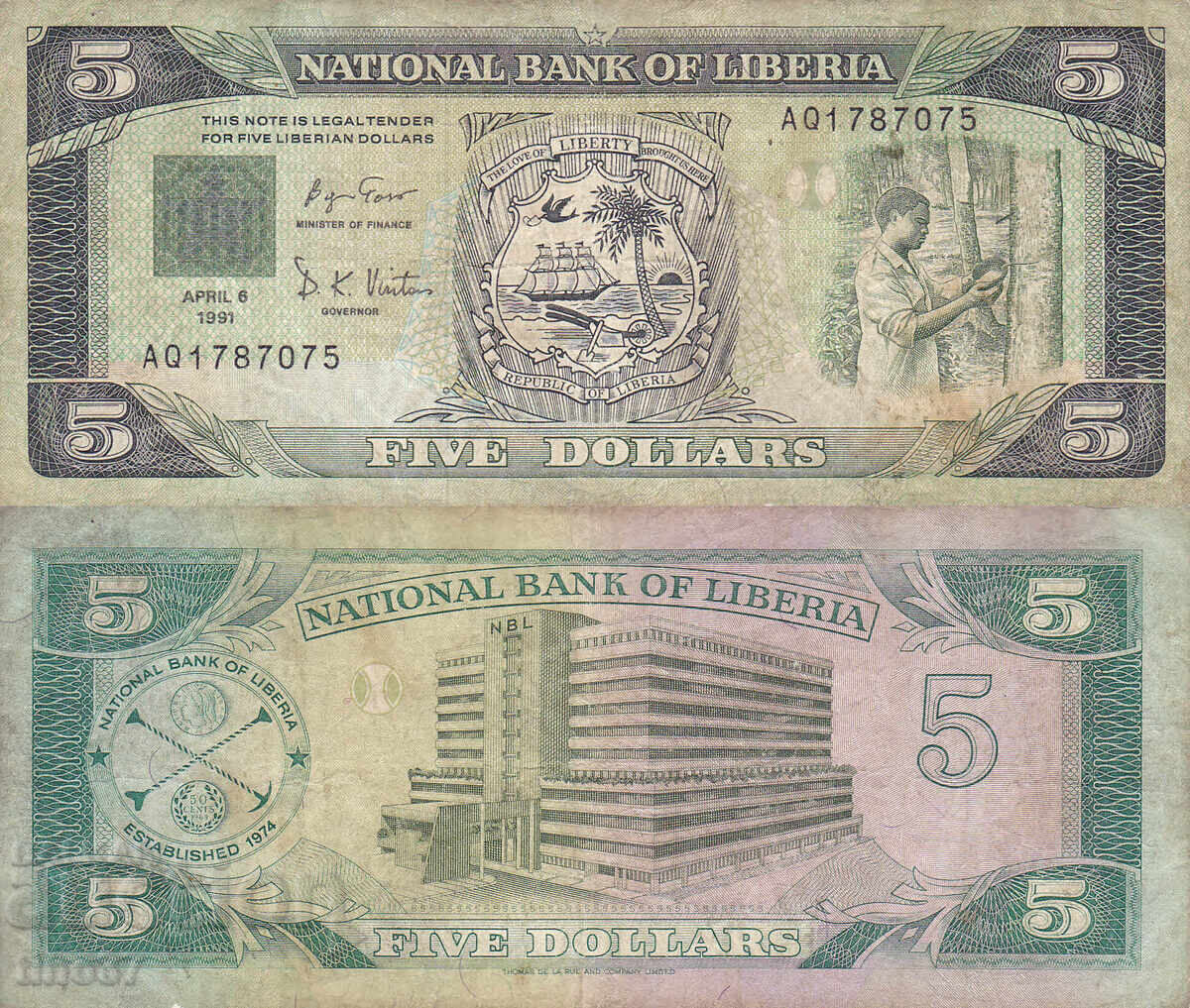 tino37- ΛΙΜΠΕΡΙΑ - 5 ΔΟΛΑΡΙΑ - 1991 tino37- ΛΙΜΠΕΡΙΑ - 5 ΔΟΛΑΡΙΑ - 1991