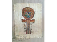 Αυθεντικός Αιγυπτιακός ΠΑΠΥΡΟΣ σε χαρτί παπύρου με Ανκχ