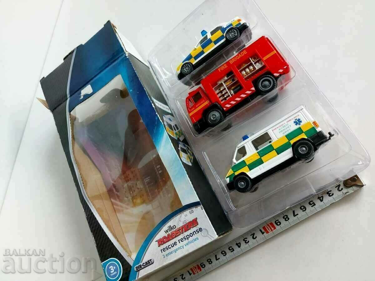 Παράδοση ΣΕΤ ΚΟΥΤΙ 3 ΤΕΜΑΧΙΑ ΠΑΙΔΙΚΟ ΠΑΙΧΝΙΔΙ ΑΥΤΟΚΙΝΗΤΟ ΦΟΡΤΗΓΟ ΠΥΡΟΣΒΕΣΤΙΚΟ