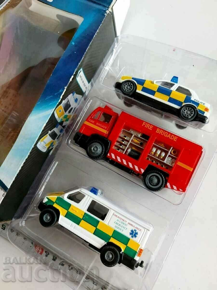 ΣΕΤ ΚΟΥΤΙ 3 ΤΕΜΑΧΙΑ ΠΑΙΔΙΚΟ ΠΑΙΧΝΙΔΙ ΑΥΤΟΚΙΝΗΤΟ ΦΟΡΤΗΓΟ ΠΥΡΟΣΒΕΣΤΙΚΟ - 5