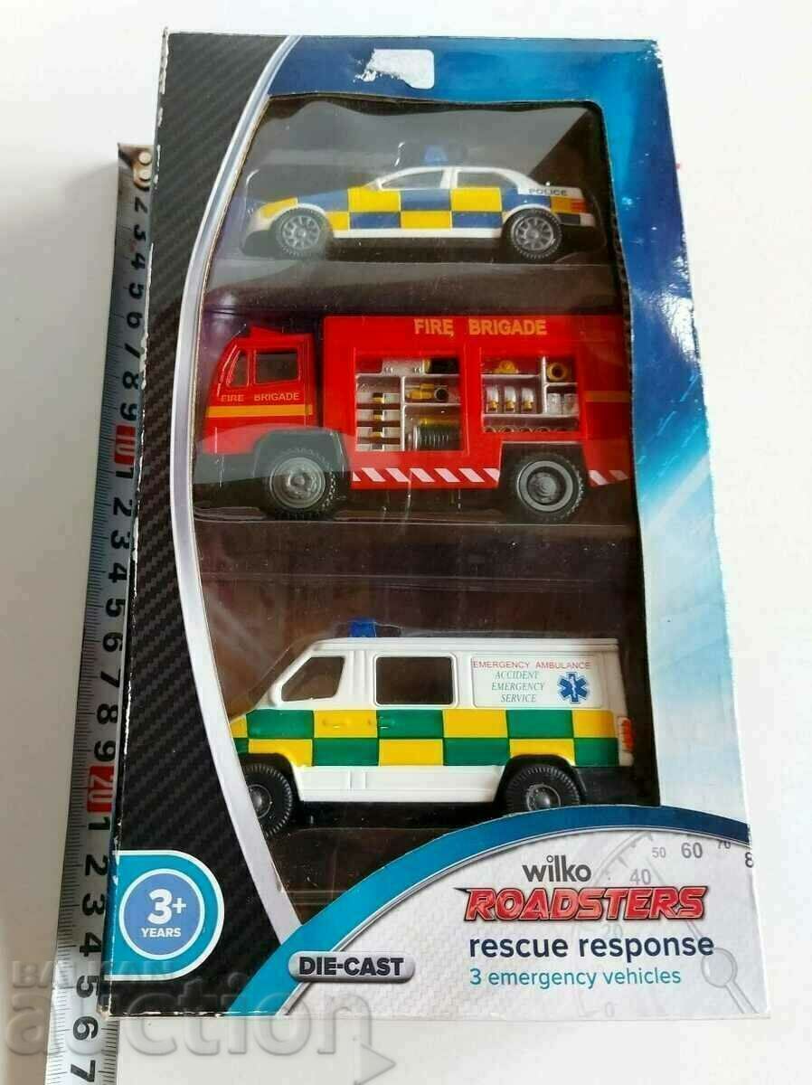 ΣΕΤ ΚΟΥΤΙ 3 ΤΕΜΑΧΙΑ ΠΑΙΔΙΚΟ ΠΑΙΧΝΙΔΙ ΑΥΤΟΚΙΝΗΤΟ ΦΟΡΤΗΓΟ ΠΥΡΟΣΒΕΣΤΙΚΟ