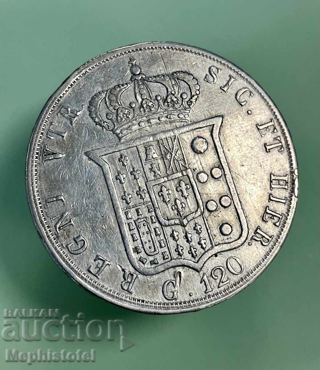 Auction  120 Grana 1856, Two Sicilies - Silver Coin