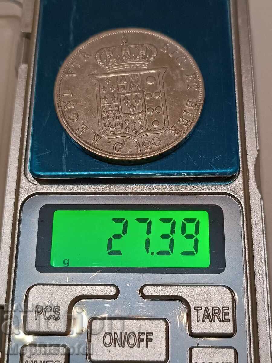 120 Grana 1856, Two Sicilies - Silver Coin - 6