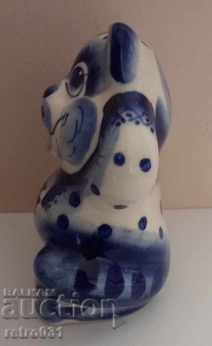 Πορσελάνινο ειδώλιο Γάτα κεραμικό. Γκζελ. Ρωσία με τιμή 34.00 BGN | € 17.38