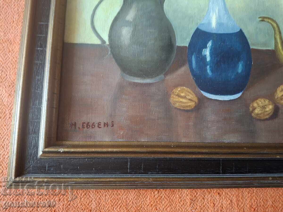 Livrarea Tablou original, natură statică, ulei pe pânză