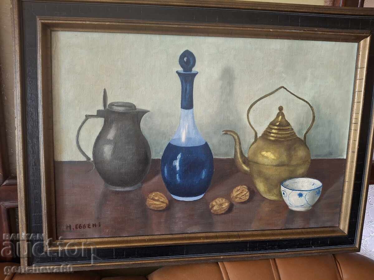 Tablou original, natură statică, ulei pe pânză - 6