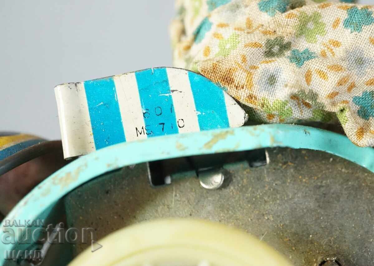 Παλιό Κινέζικο μηχανικό μεταλλικό παιχνίδι αγόρι με τρίκυκλο - 6