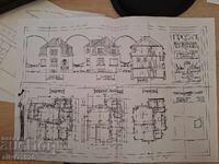 Copy of the architectural project of Ivan Geshov's house in Sofia