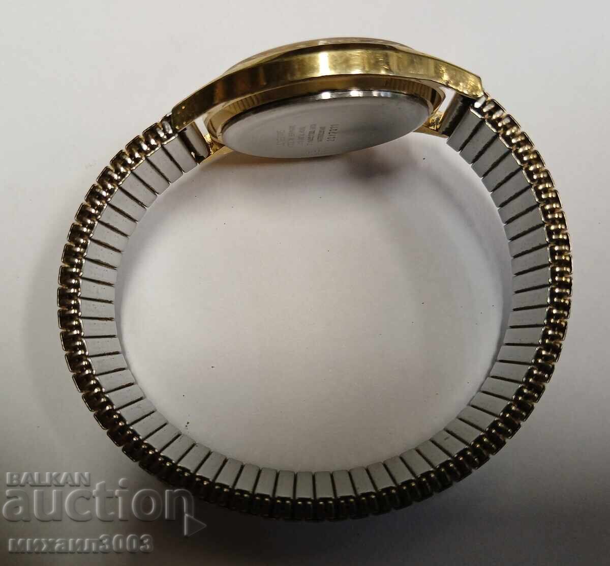 Παράδοση ΓΕΡΜΑΝΙΚΟ ΡΟΛΟΙ ΧΕΡΙΟΥ QUARTZ JUNGHANS ΜΕ ΕΠΙΧΡΥΣΩΜΑ