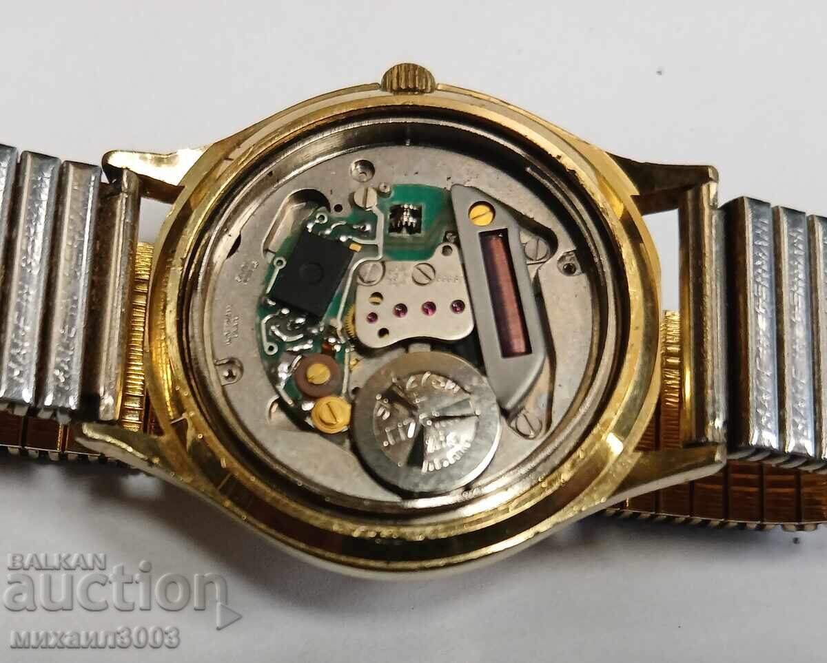 ΓΕΡΜΑΝΙΚΟ ΡΟΛΟΙ ΧΕΡΙΟΥ QUARTZ JUNGHANS ΜΕ ΕΠΙΧΡΥΣΩΜΑ - 6