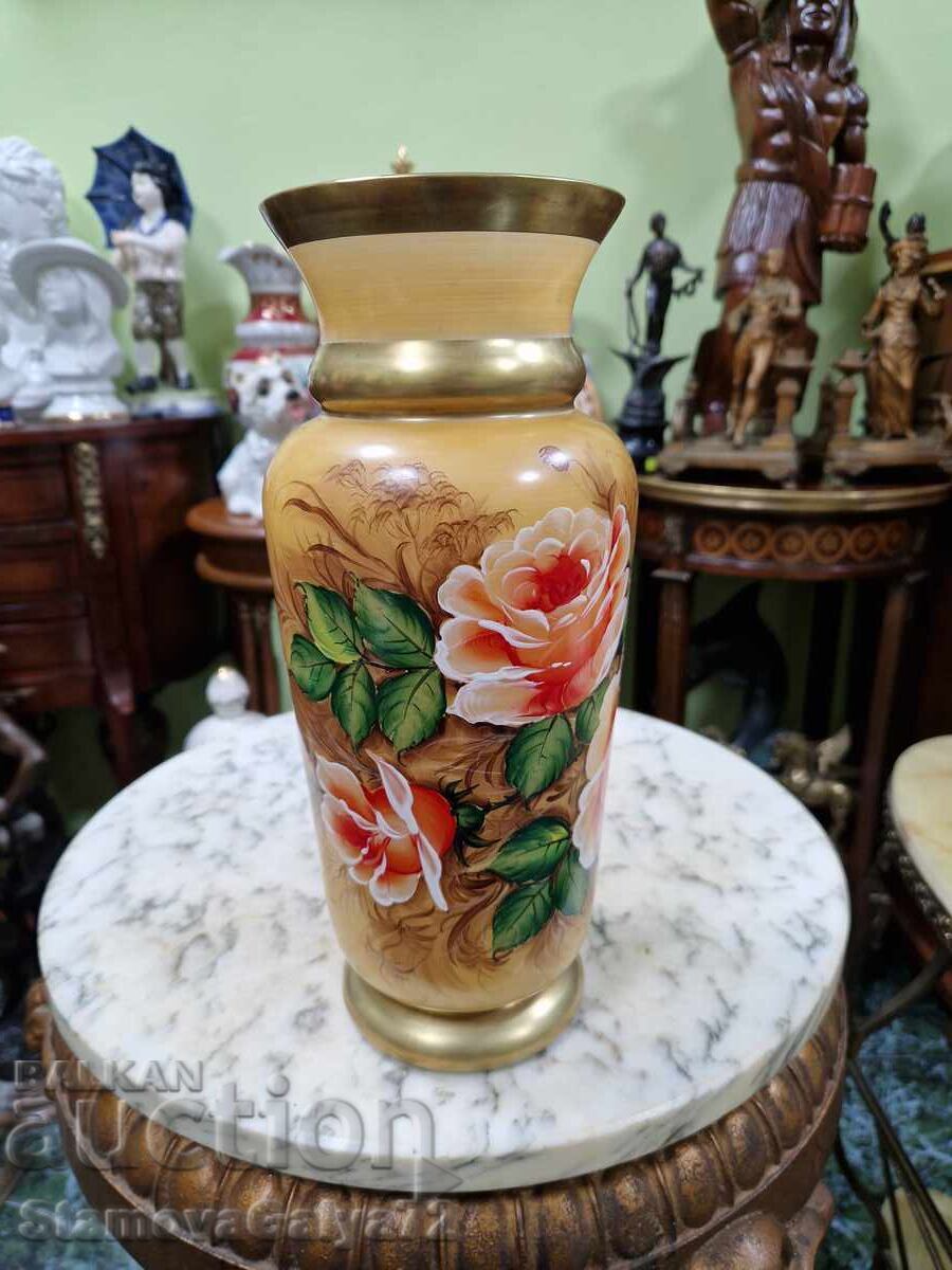 Top - Rare antique Czech vase Bohemia Bochemia - 7