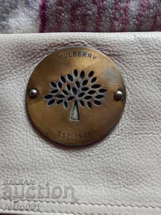 Винтидж дамска чанта Mulberry. естествена кожа - 6 Винтидж дамска чанта Mulberry. естествена кожа - 6