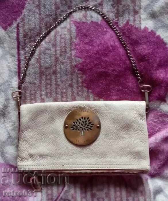 Винтидж дамска чанта Mulberry. естествена кожа Винтидж дамска чанта Mulberry. естествена кожа