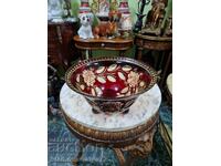 Μοναδικό αντίκα μπολ φρουτιέρα/καραμελιέρα